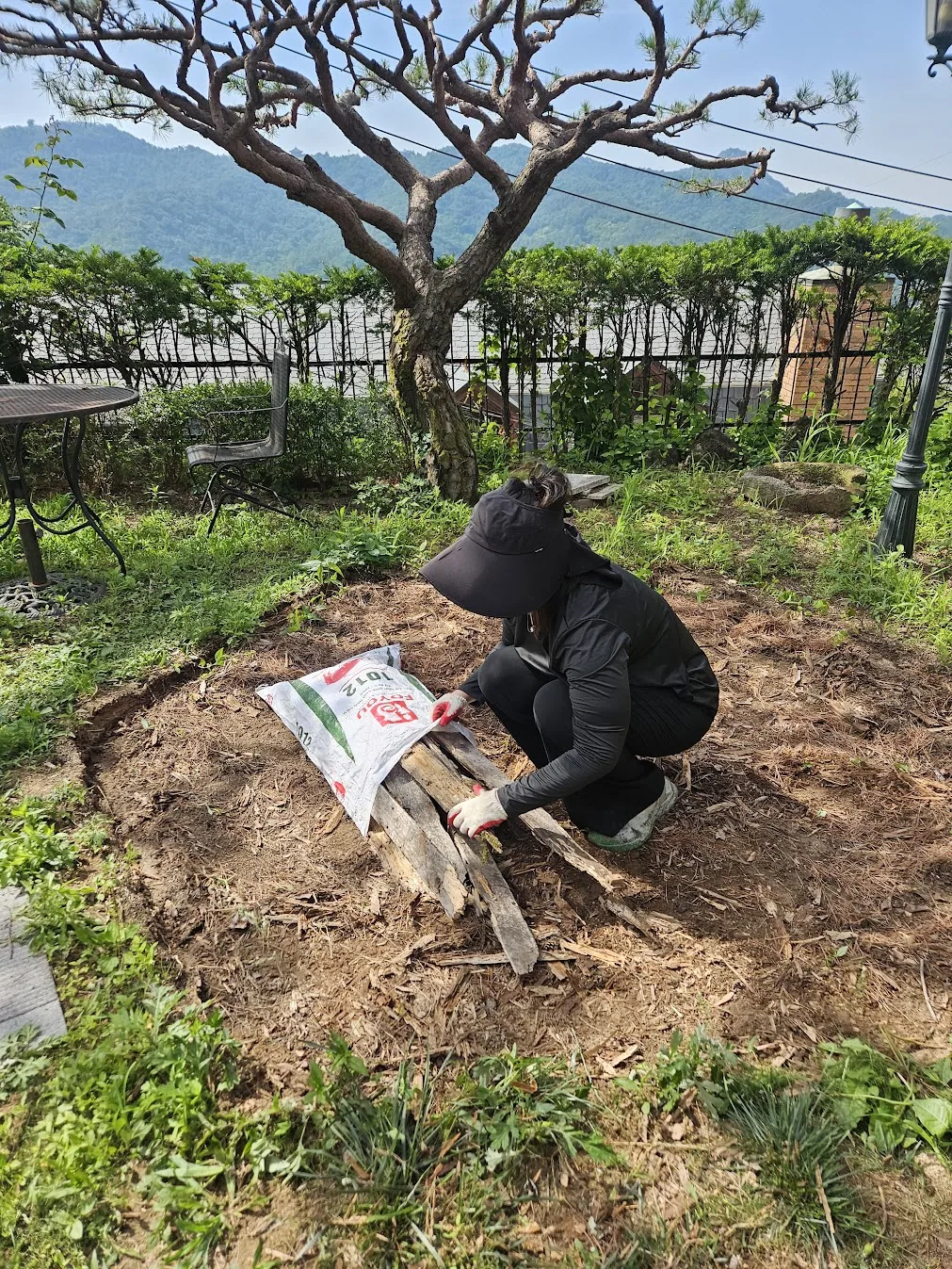목재 데크 폐기물 정리