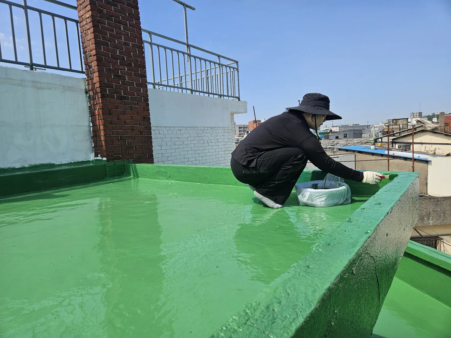 옥상 방수 마감